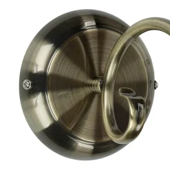 Wandleuchten|Küchenlampen*Easylight Wandleuchte ELISETT mit Glasschirm Antik