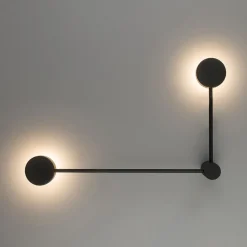 Nowodvorski Wandleuchte 2-flammig GX53 Schwarz Metall Modern indirekt< Wohnzimmerlampen|Metall Lampen