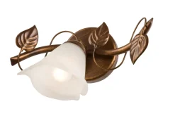 Glaslampen|Rustikale Lampen*Lamkur Wandleuchte Floral stilvoll LOELLA Landhaus Lampe