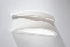 Sollux Wandleuchte Gips bemalbar Weiß Lichtmuster< Wandleuchten|Flurlampen