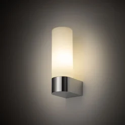 Nowodvorski Wandleuchte Glas Aluminium G9 IP44 H:16,5 cm in Chrom< Wandleuchten|Flurlampen