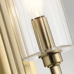 Wandleuchten|Metall Lampen*Elstead Wandleuchte Glas Metall E14 35,5 cm hoch Jugendstil