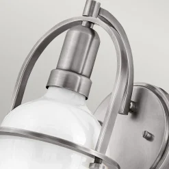 Elstead Wandleuchte Glas Metall E27 H: 23,3 cm Kugel Schirm< Wandleuchten|Küchenlampen