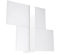 Wandleuchten|Flurlampen*Sollux Wandleuchte Glas Metall Weiß 2x G9 blendarm dekorativ