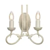 Wandleuchten|Rustikale Lampen*Elstead Wandleuchte GOTICA 6 Creme 2xE14 Design Lampe