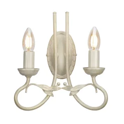 Wandleuchten|Rustikale Lampen*Elstead Wandleuchte GOTICA 6 Creme 2xE14 Design Lampe