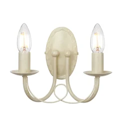 Elstead Wandleuchte GOTICA 5 Creme Gold Kerzenform Lampe< Wandleuchten|Rustikale Lampen