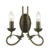 Elstead Wandleuchte GOTICA 6 Schwarz Gold Rustikal Lampe< Wandleuchten|Rustikale Lampen