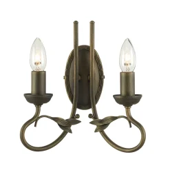 Elstead Wandleuchte GOTICA 6 Schwarz Gold Rustikal Lampe< Wandleuchten|Rustikale Lampen