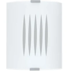 Eglo Wandleuchte Grafik Mit Streifen Weiß< Wandleuchten|Flurlampen