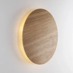 TK Lighting Wandleuchte Holz rund Ø 40 cm für 4x G9 indirektes Licht< Wandleuchten|Flurlampen