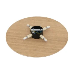 TK Lighting Wandleuchte Holz rund Ø 40 cm für 4x G9 indirektes Licht< Wandleuchten|Flurlampen