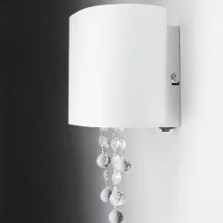 Wandleuchten|Flurlampen*Searchlight Wandleuchte im Jugendstil weiß