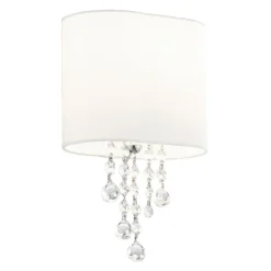 Wandleuchten|Flurlampen*Searchlight Wandleuchte im Jugendstil weiß