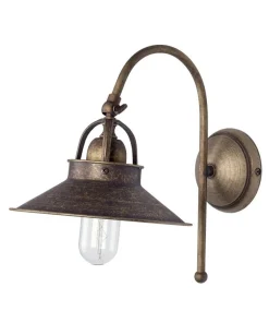 Giovanni Battista Wandleuchte in Bronze Antik aus Echt-Messing< Wandleuchten|Esszimmer Lampen