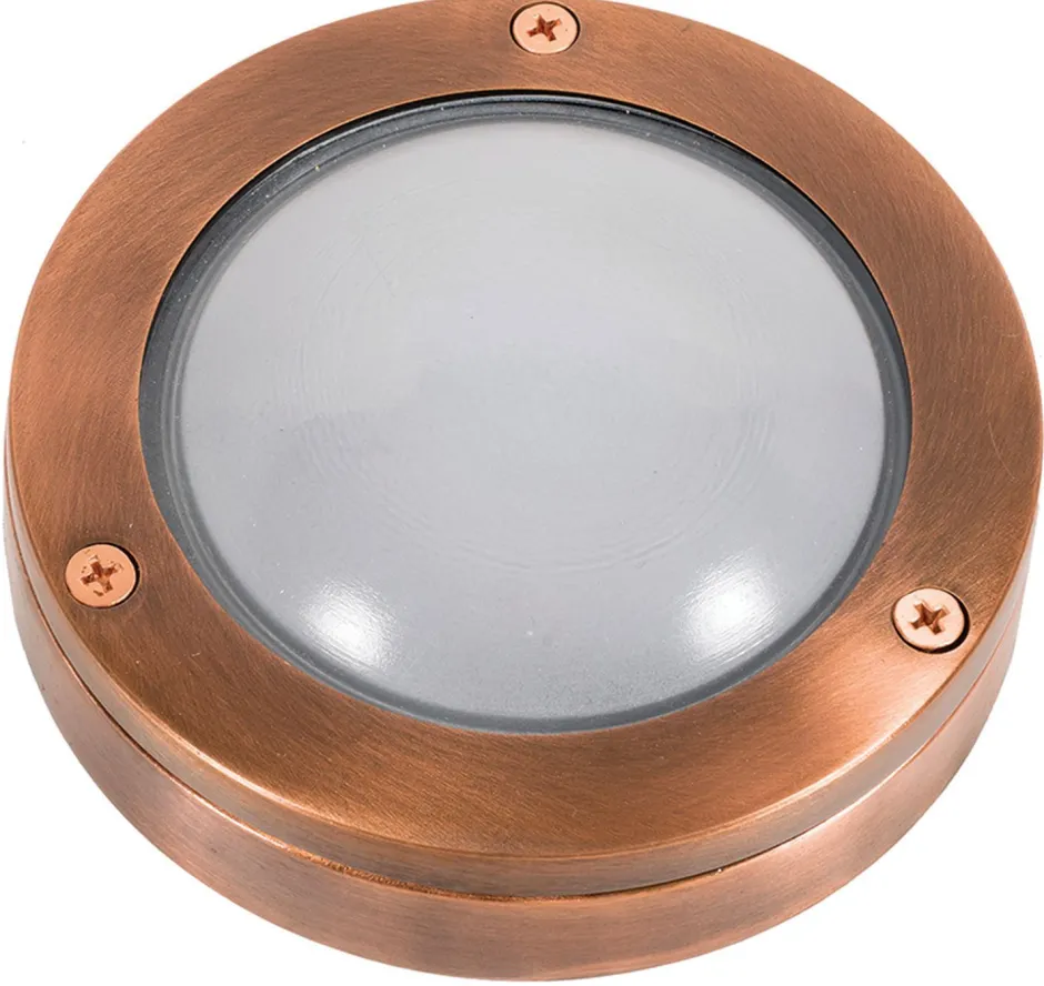 Lido Wandleuchte in Kupfer aus Echt Messing Haus Außen< Außenleuchten Antik|Außenwandleuchten