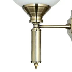 Wandleuchten|Flurlampen*Easylight Wandleuchte in Messing antik MARLOW Wandlampe Flur