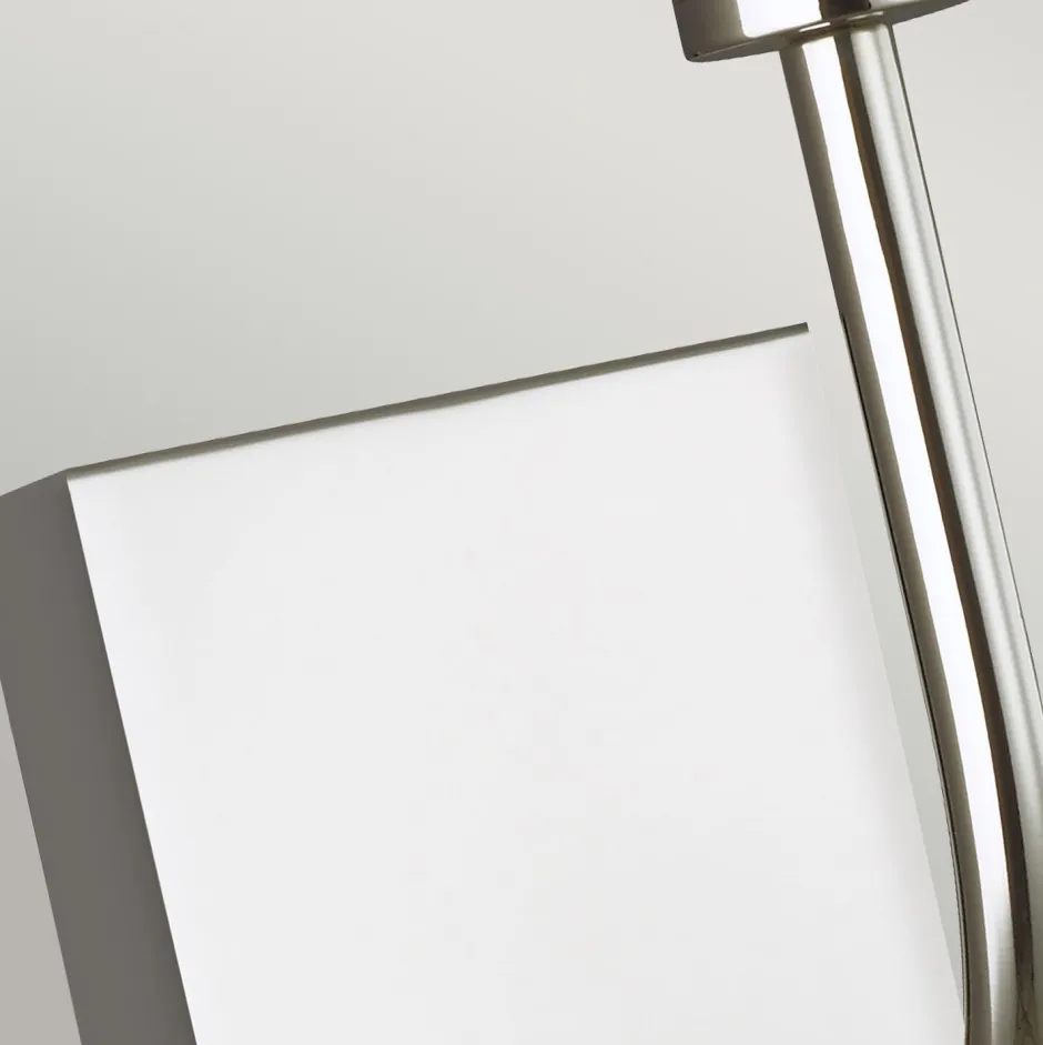 Elstead Wandleuchte in Nickel Weiß Metall Stoff E14 Jugendstil< Wandleuchten|Stofflampen