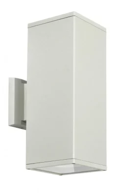 Außenwandleuchten|Metall Lampen*SU-MA Wandleuchte in Silber Aluminium IP54 Modern