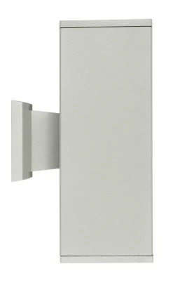 Außenwandleuchten|Metall Lampen*SU-MA Wandleuchte in Silber Aluminium IP54 Modern