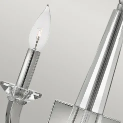 Wohnzimmerlampen|Metall Lampen*Elstead Wandleuchte innen 45 cm hoch Metall Kristall 2x E14