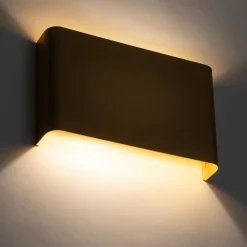 Metall Lampen|Schlafzimmer Lampen*Nowodvorski Wandleuchte innen 2-flammig Up Down in Gold 2x G9 Treppe Flur