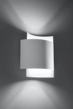 Sollux Wandleuchte innen Up Down Metall Weiß H: 23 cm G9< Wandleuchten|Flurlampen