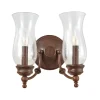Wandleuchten|Rustikale Lampen*Elstead Wandleuchte JASCHA Bronze 2xE14 wohnlich Lampe