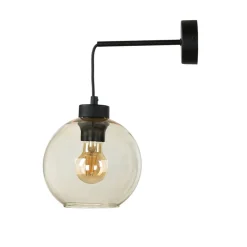 TK Lighting Wandleuchte KALETE Bernsteinfarben Flur Lampe E27< Wandleuchten|Flurlampen