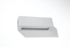 Sollux Wandleuchte Keramik 32,5 cm Grau E27 indirekt Up Down< Wohnzimmerlampen|Keramiklampen