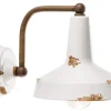 Wohnzimmerlampen|Keramiklampen*Ferroluce Wandleuchte Keramik Metall E27 H: 21 cm Vintage Design