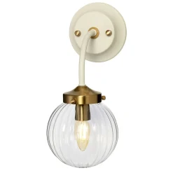 Wandleuchten|Küchenlampen*Elstead Wandleuchte Kugelschirm Glas Metall Vintage Design