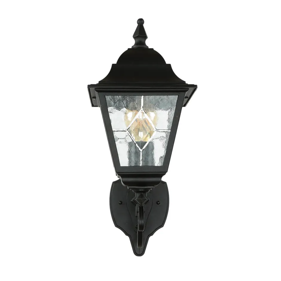 Elstead Wandleuchte LEADWORTH Schwarz IP43 Rustikal Haus< Rustikale Lampen|Vintage Lampen