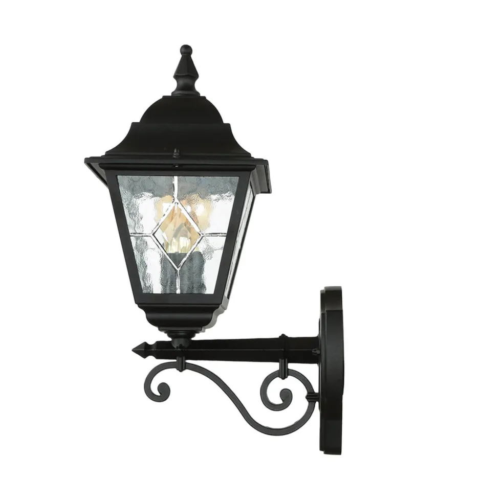 Elstead Wandleuchte LEADWORTH Schwarz IP43 Rustikal Haus< Rustikale Lampen|Vintage Lampen