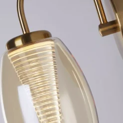 Searchlight Wandleuchte LED in Bronze Champagner 3000 K mit Schalter< Led Lampen|Wandleuchten