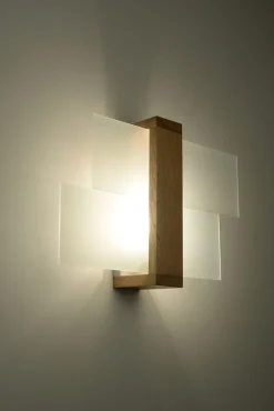 Wandleuchten|Flurlampen*Easylight Wandleuchte LEDA in Echtholz