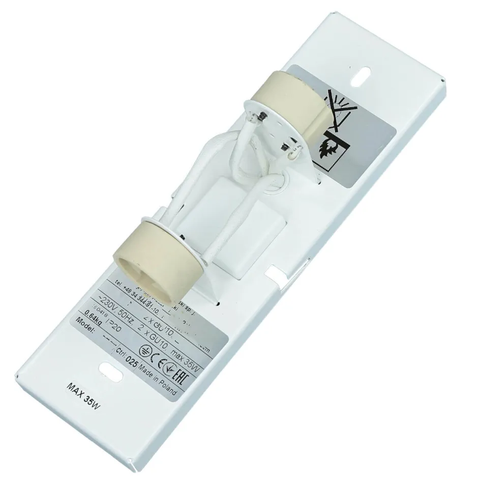 Wandleuchten|Flurlampen*Nowodvorski Wandleuchte MALMO in Weiß 2-flmg