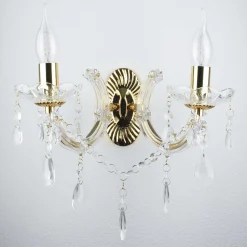 Searchlight Wandleuchte MARIE THERESE in Gelb 2-flmg< Wandleuchten|Küchenlampen