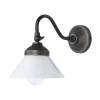Giovanni Battista Wandleuchte Messing Glas H: 18,5 cm klein schwenkbar E14< Spots|Badezimmer Lampe