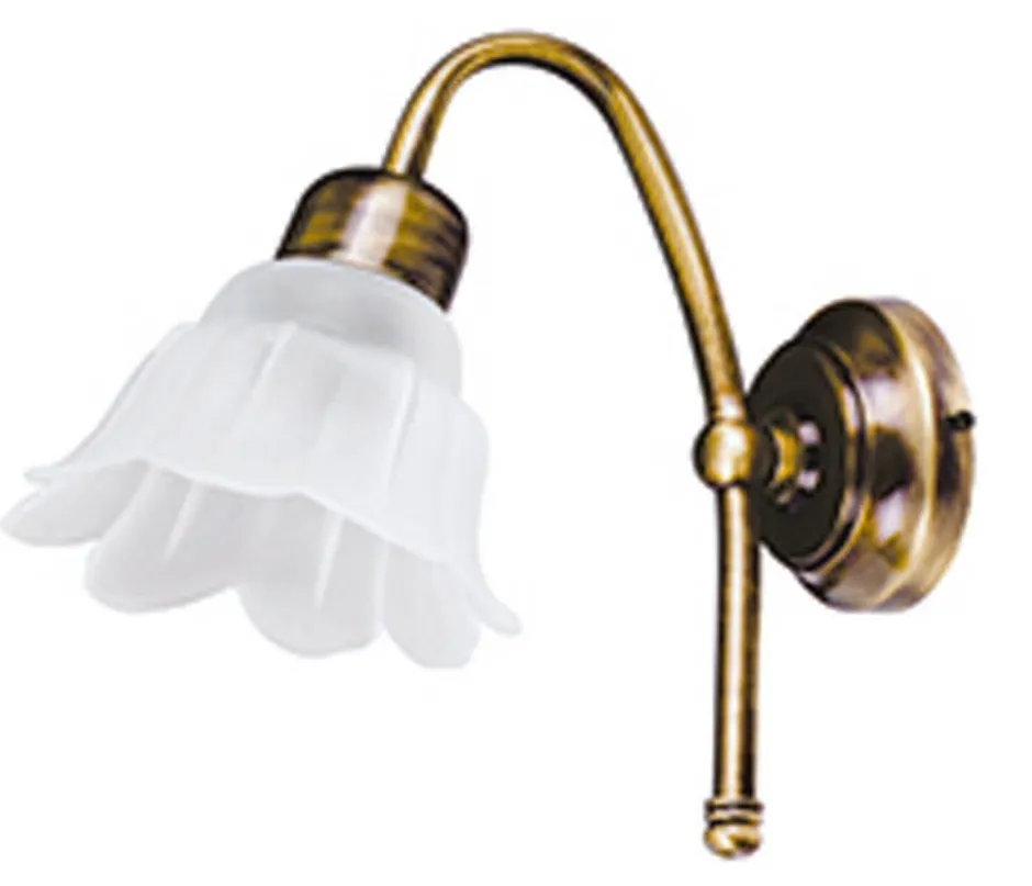 Wandleuchten|Küchenlampen*Lido Wandleuchte Messing in Antik edel Flur Schlafzimmer