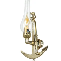 Laura Suardi Wandleuchte Messing Maritim Anker Badezimmer Flur< Wandleuchten|Lampen Aus Aller Welt