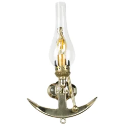 Laura Suardi Wandleuchte Messing Maritim Anker Badezimmer Flur< Wandleuchten|Lampen Aus Aller Welt