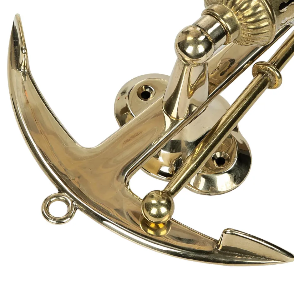 Laura Suardi Wandleuchte Messing Maritim Anker Badezimmer Flur< Wandleuchten|Lampen Aus Aller Welt