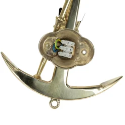 Laura Suardi Wandleuchte Messing Maritim Anker Badezimmer Flur< Wandleuchten|Lampen Aus Aller Welt