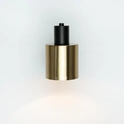 Industrie Lampen|Küchenlampen*Easylight Wandleuchte Messing Schwarz verstellbar E27 Industrial