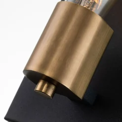 Elstead Wandleuchte Metall 22,5 cm hoch eckig klein für E27 QUINT< Wandleuchten|Flurlampen