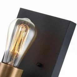 Elstead Wandleuchte Metall 22,5 cm hoch eckig klein für E27 QUINT< Wandleuchten|Flurlampen