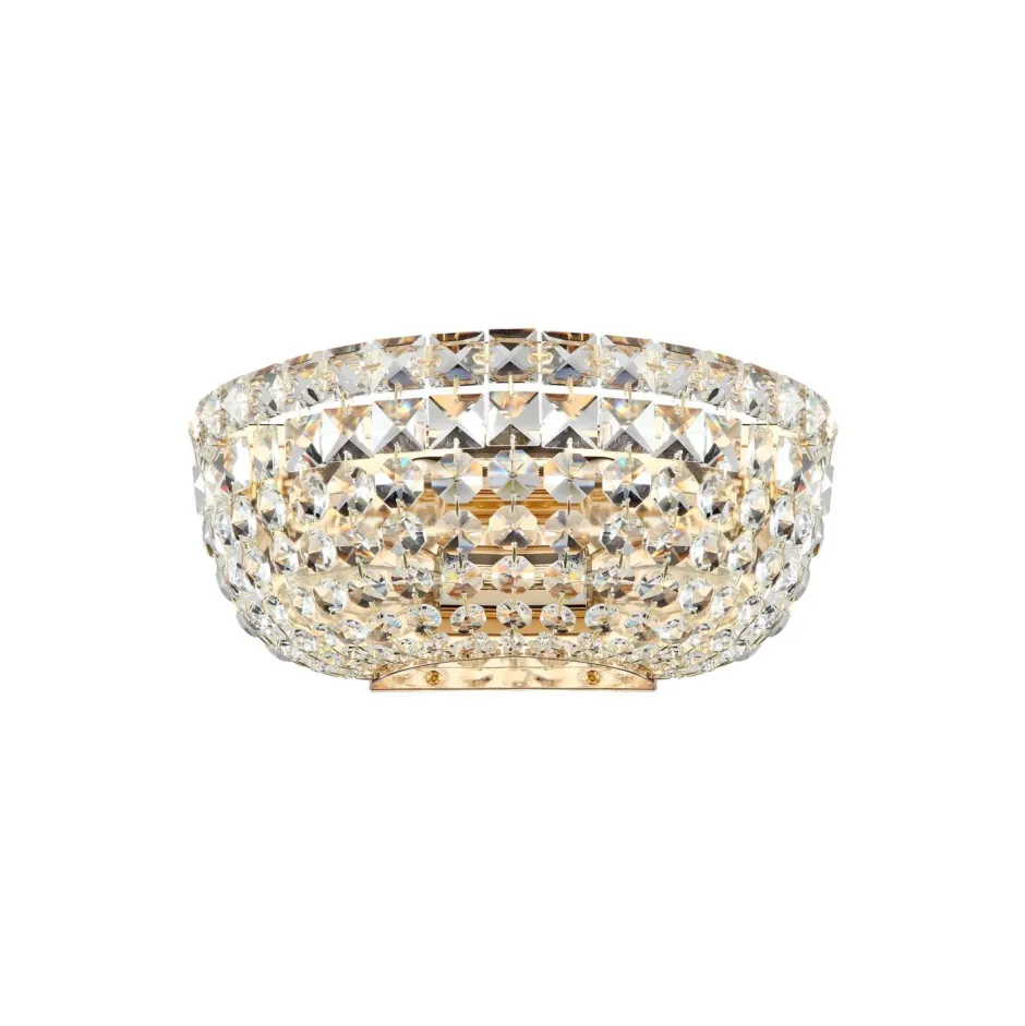 Wandleuchten|Flurlampen*Maytoni Wandleuchte Metall E14 B: 25,5 cm in Gold 2-flammig