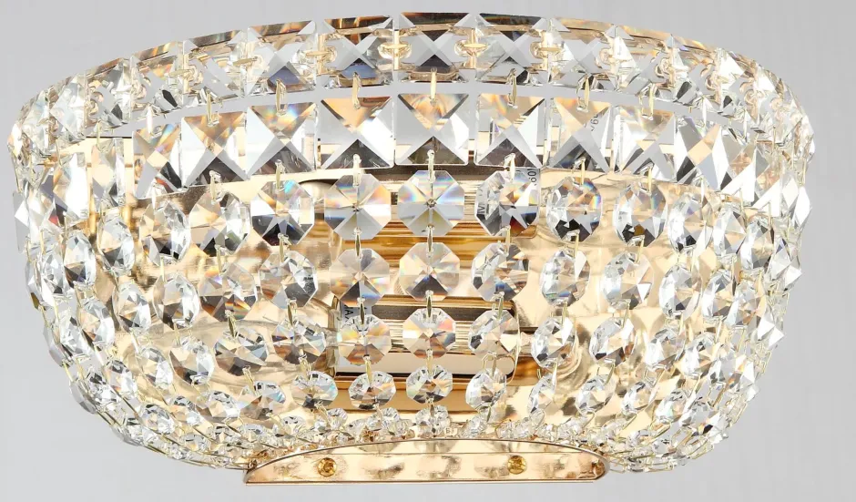 Wandleuchten|Flurlampen*Maytoni Wandleuchte Metall E14 B: 25,5 cm in Gold 2-flammig