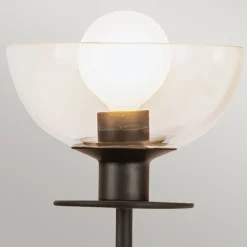 Elstead Wandleuchte Metall Glas 30,5 cm breit Schwarz E14 2-flammig< Wandleuchten|Metall Lampen